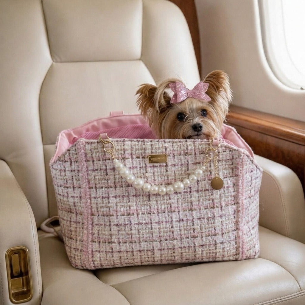 Coco Tweed Carrier Pink