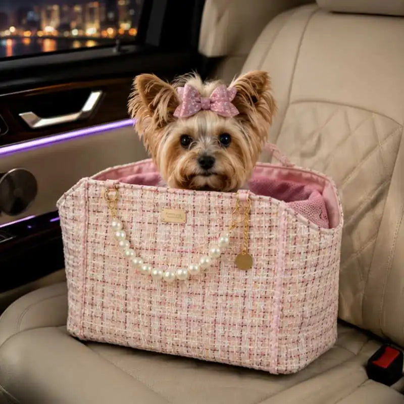 Coco Tweed Carrier Pink