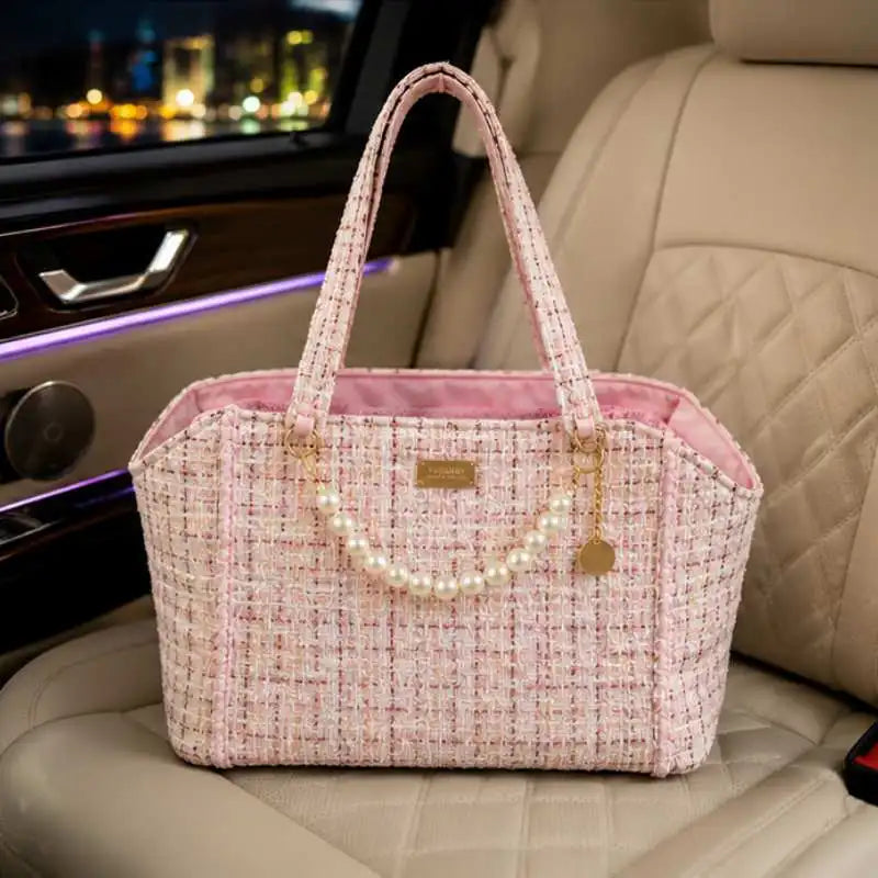 Coco Tweed Carrier Pink