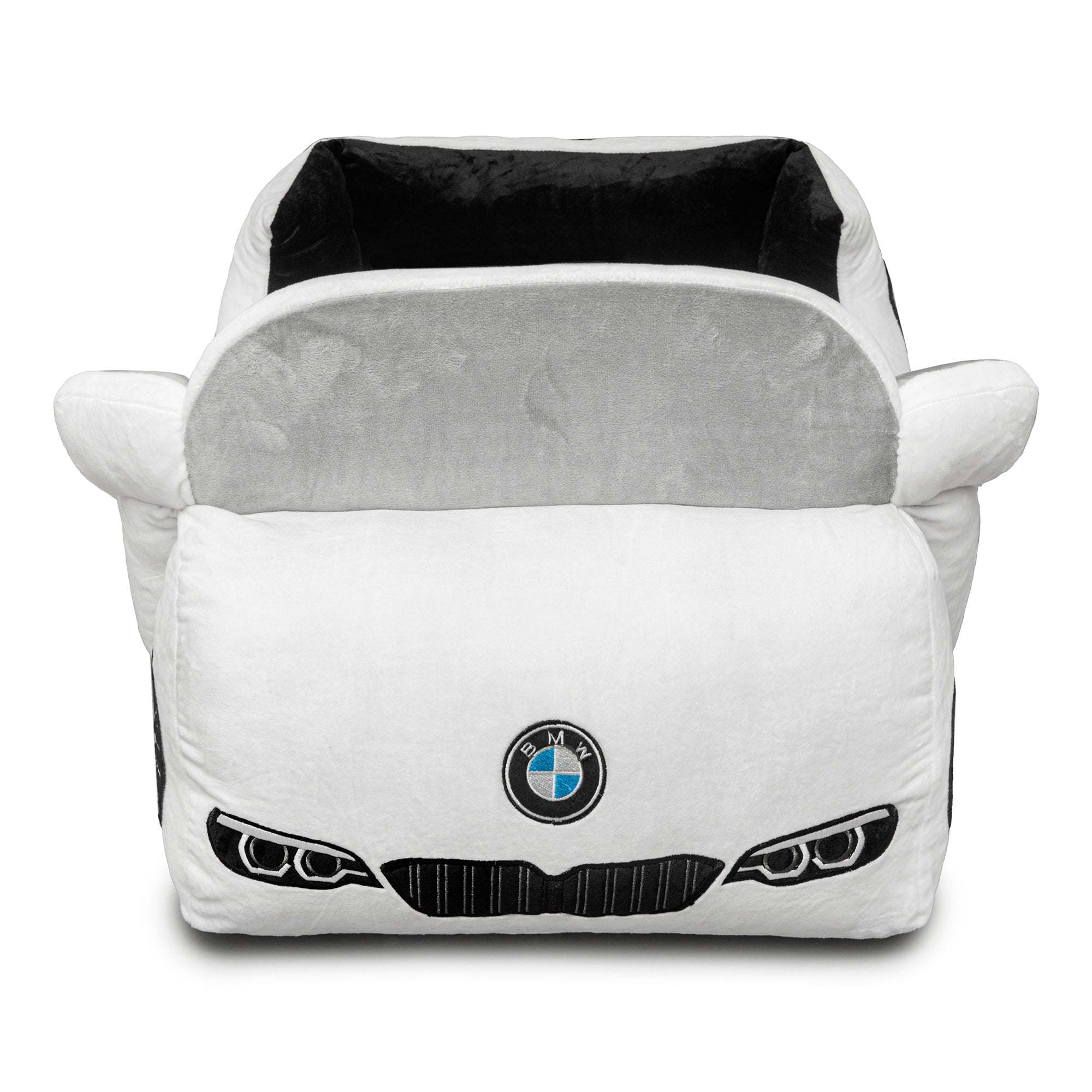 BMW bed for pets designed like a stylish BMW sports car with plush interior and detailed features