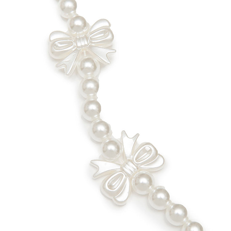 Pearly Bows Necklace