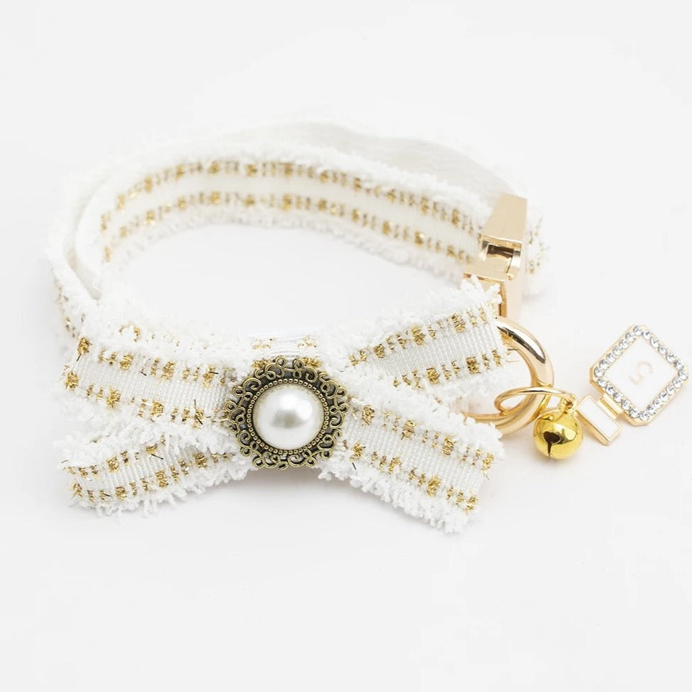 Coco Collar & Leash White