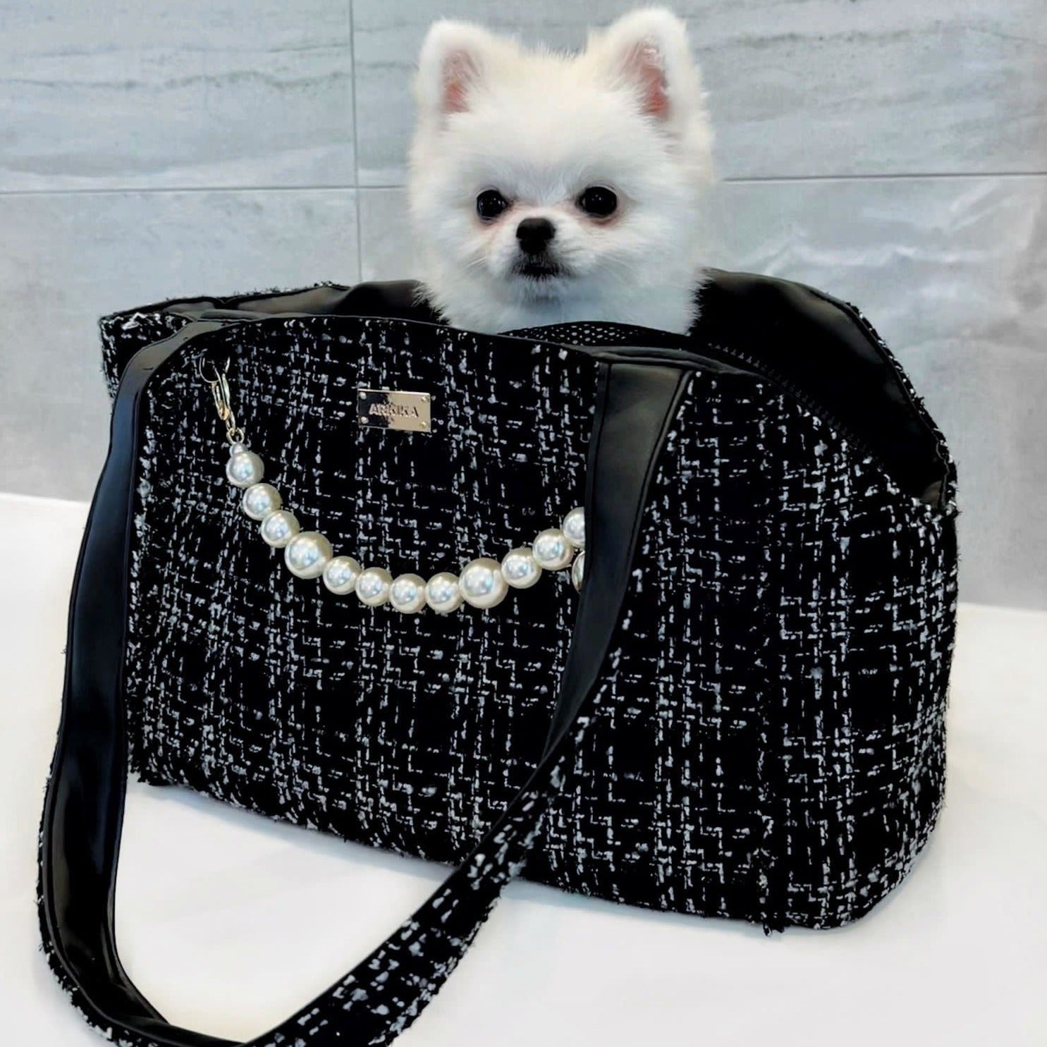 Coco Tweed Carrier Black