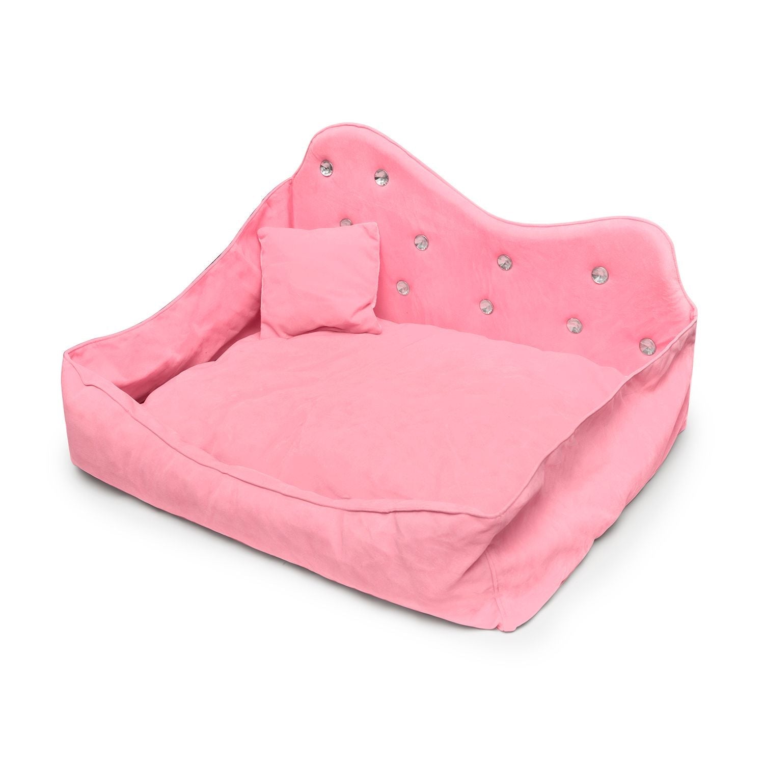 Diamond bed luxury dog sofa with rhinestone design