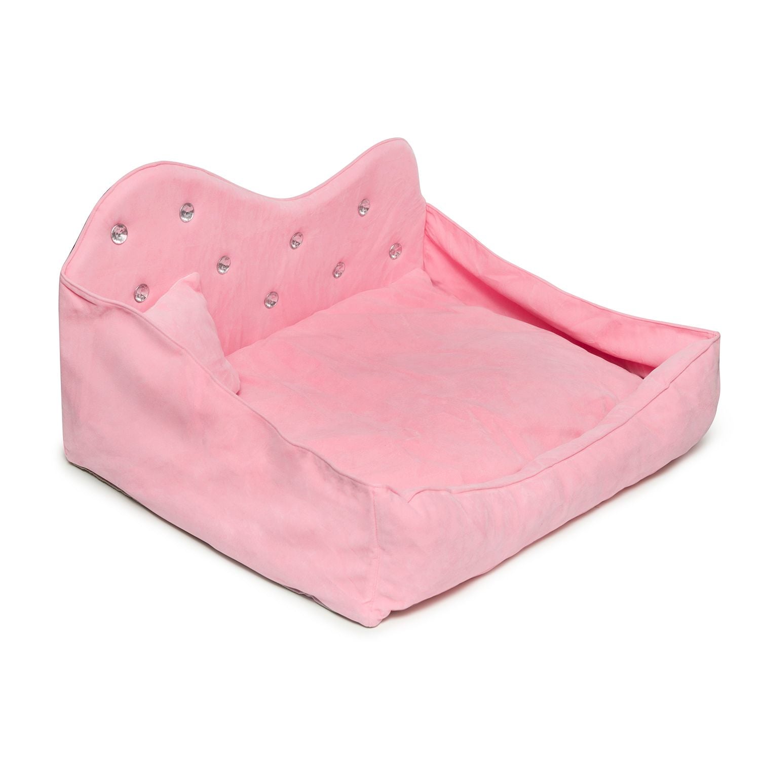 Diamond bed luxury dog sofa with rhinestone design