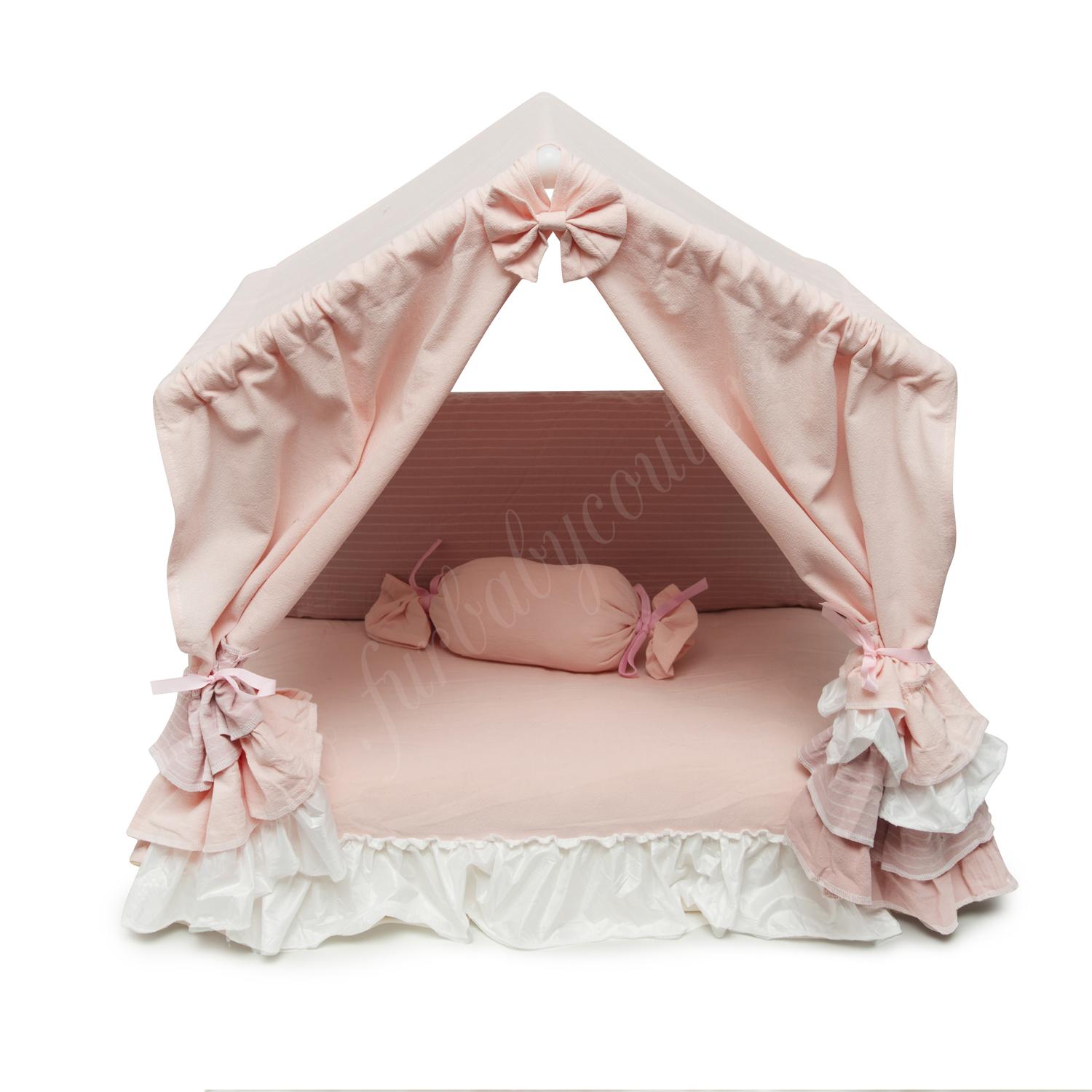 Dog Cabana Bed Pink