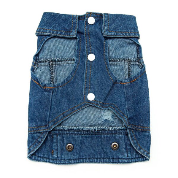 Pet wearing Classic Denim Jacket