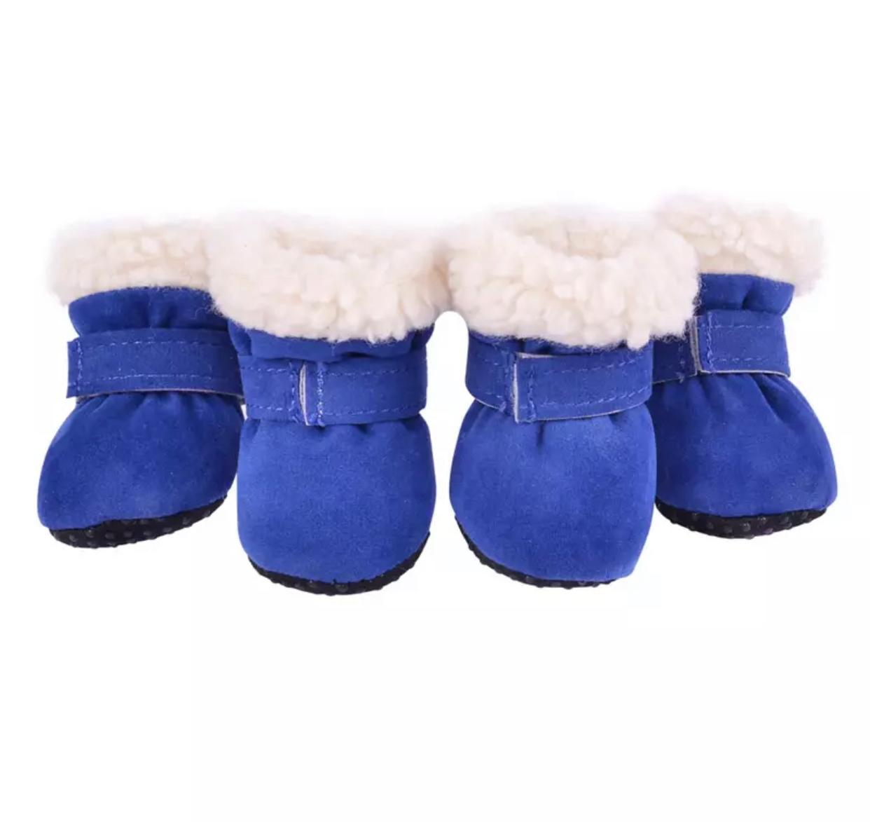 Dog Shoes Rain Blue