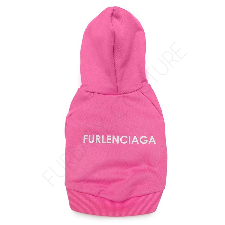 Furlenciaga Pink Dog Hoodie