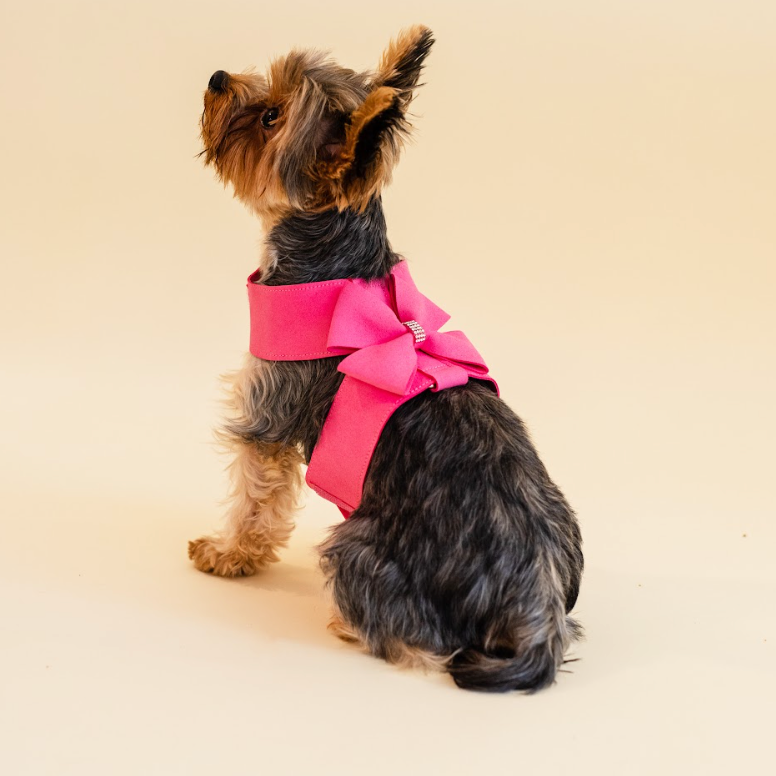 Furbaby Couture Pink Rhinestone Designer Harness and Leash