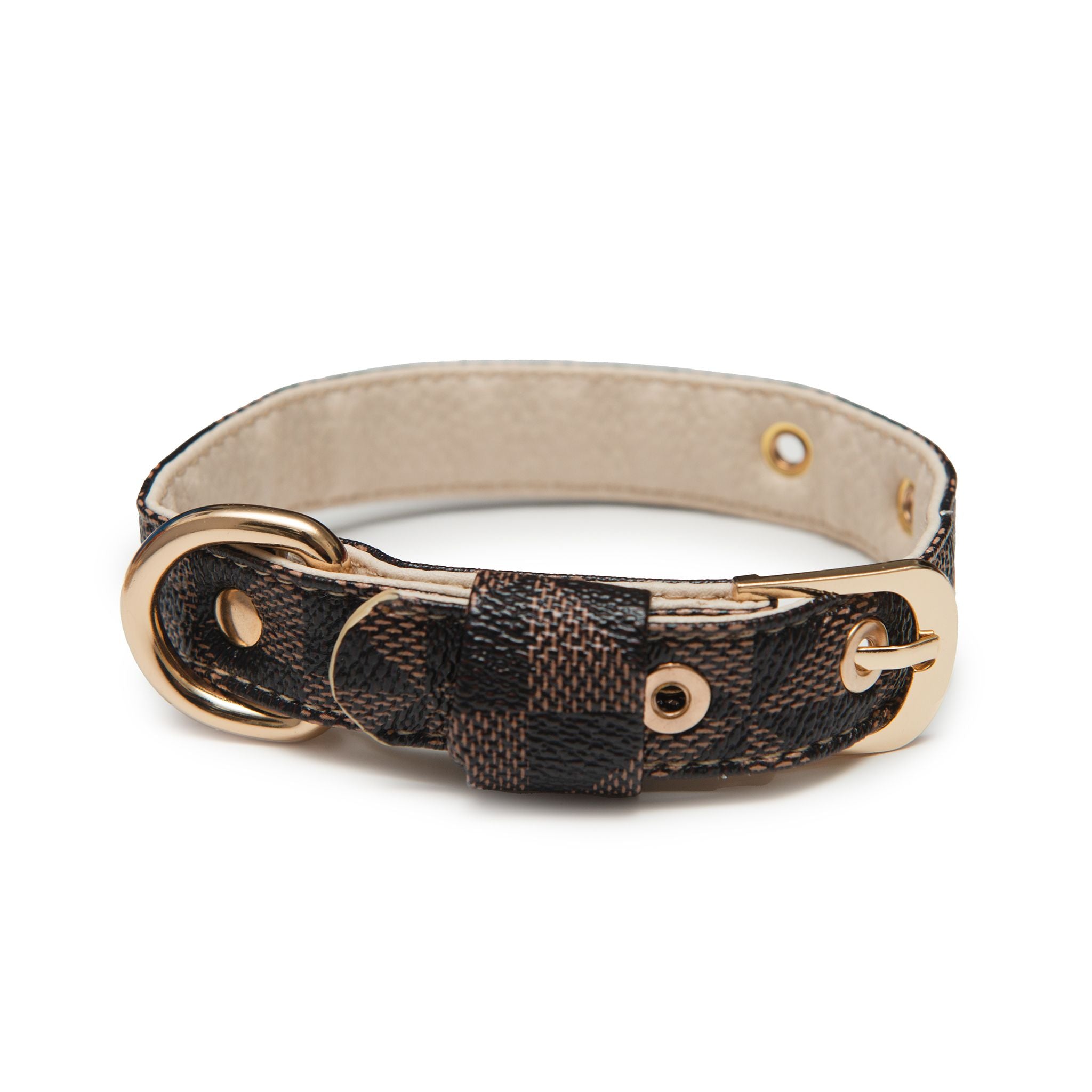 Louis Vuitton Monogram Leather Dog Collar Leash