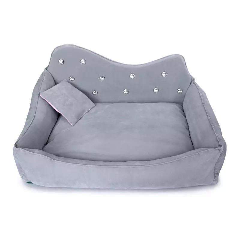 Diamond bed luxury dog sofa with rhinestone design