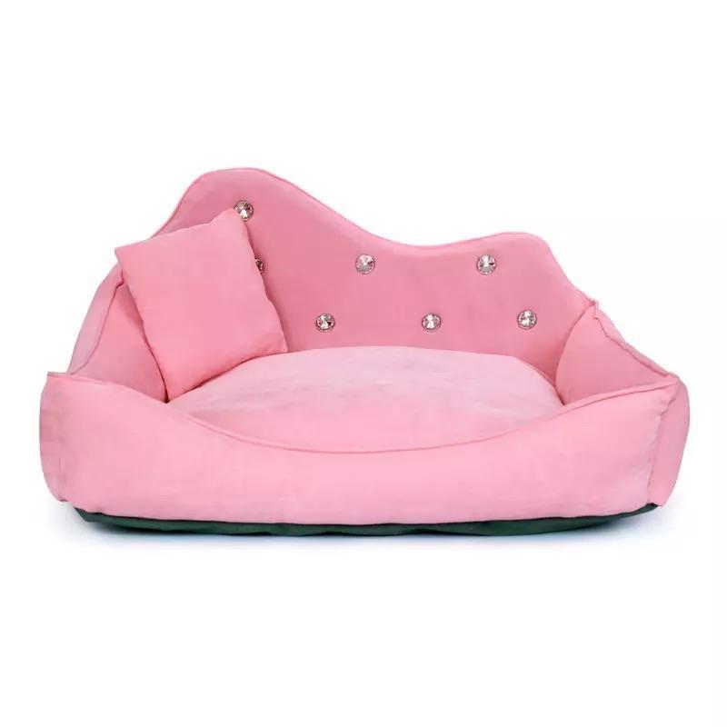 Diamond bed luxury dog sofa with rhinestone design