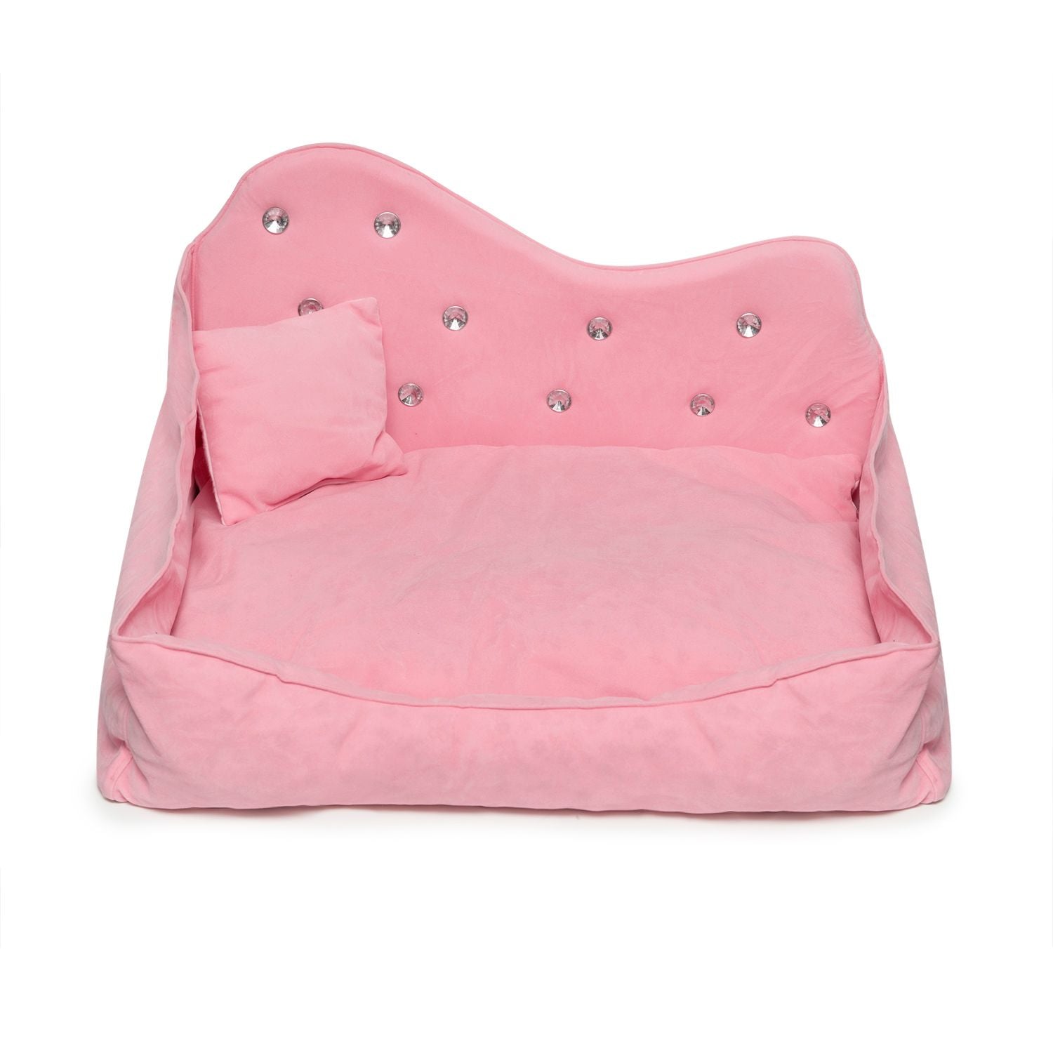 Diamond bed luxury dog sofa with rhinestone design