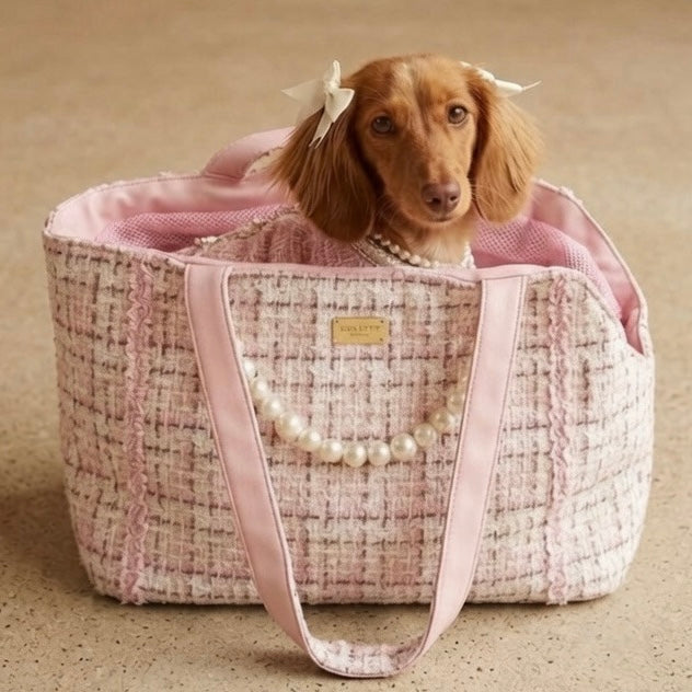Coco Tweed Carrier Pink