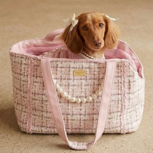 Coco Tweed Carrier Pink