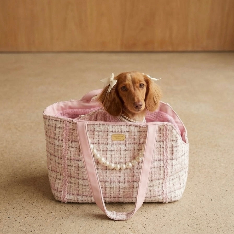 Coco Tweed Carrier Pink