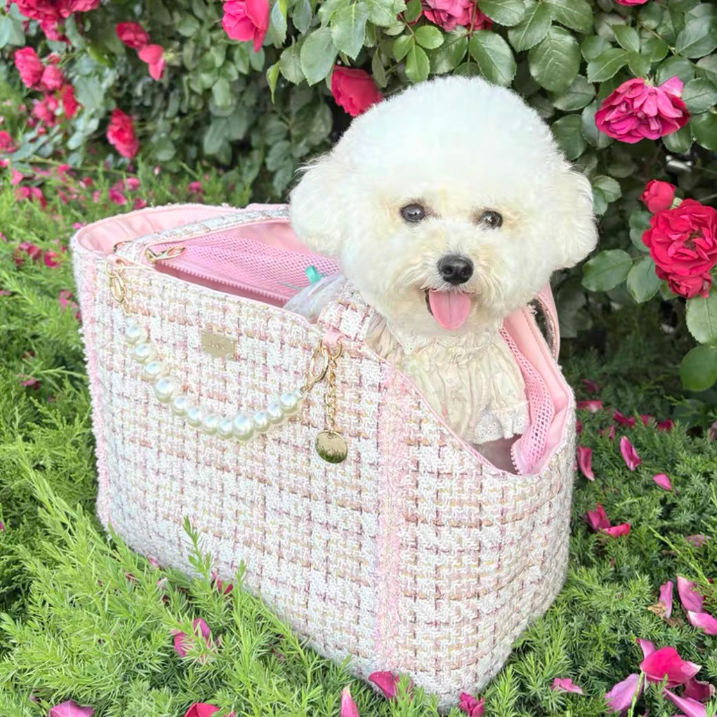 Coco Tweed Carrier Pink