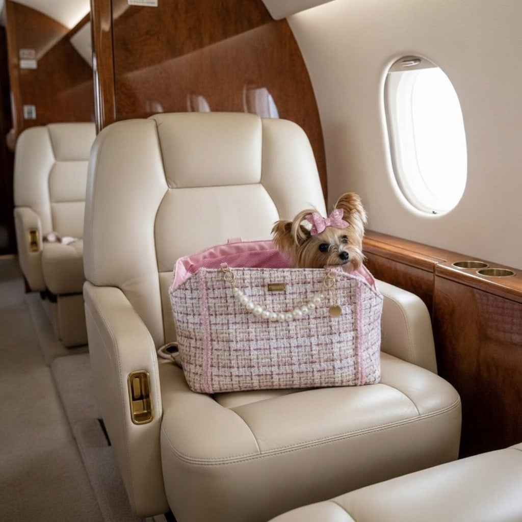 Coco Tweed Carrier Pink