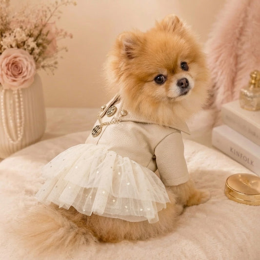 Posh Puppy Rockstar Dress Ivory