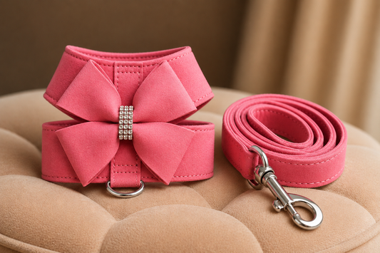 Rhinestone Harness and Leash