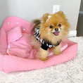 Load image into Gallery viewer, Diamond bed luxury dog sofa with rhinestone design
