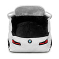 Load image into Gallery viewer, BMW bed for pets designed like a sporty BMW car with plush interior and detailed headlights and mirrors
