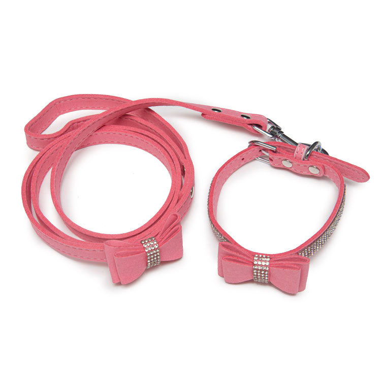 Pink collar and lead best sale